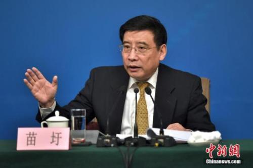 資料圖：苗圩。<a target='_blank' href='http://www.chinanews.com/'>中新社</a>記者金碩攝